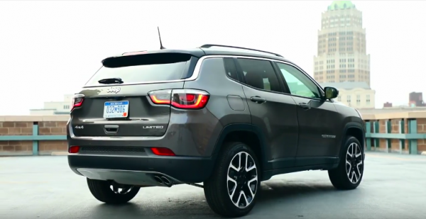 Rear view of the new 2017 Jeep Compass.