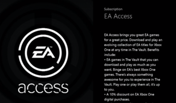 Xbox Live Gold Members will have free access to EA Access for a week.