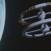 In Stanley Kubrick's movie, 2001: A Space Odyssey, the rotating spacecraft creates artificial gravity through centripetal force. (YouTube)