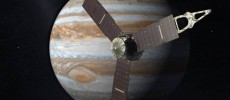 The Juno spacecraft will arrive at Jupiter in 2016 to study the giant planet from an elliptical, polar orbit. 