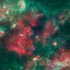  A massive cloud of gas and dust that collapsed into the forming of the solar system, might be similar to this cloud observed by NASA's Spitzer Telescope. ( NASA/JPL-Caltech/Harvard-Smithsonian CfA)