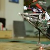Roboticists at UC Berkeley have designed a small robot with the highest robotic vertical jumping agility ever recorded. (UC Berkeley/YouTube)