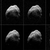 Asteroid 2015 TB145 safely flew past Earth on Oct. 31, at 10:00 a.m. PDT (1 p.m. EDT) at about 1.3 lunar distances (300,000 miles, 480,000 kilometers). (NASA/JPL-Caltech/GSSR/NRAO/AUI/NSF)