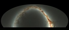 This compressed view of the entire sky visible from Hawaii by the Pan-STARRS1 Observatory is the result of half a million exposures. ( Danny Farrow, Pan-STARRS1)