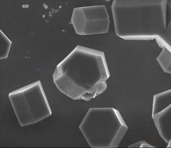 The images of the first steps of cloud formation were taken through a microscope. (YouTube)