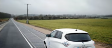 The world's first solar road called Wattway in Normandy, France. (YouTube)