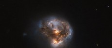 Megamasers are intensely bright, around 100 million times brighter than the masers found in galaxies like the Milky Way. (ESA/Hubble & NASA)