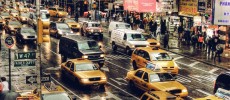 A new study claims that the road congestion caused by taxis in New York could be reduced by carpooling. (Steve Wilson/CC BY 2.0)