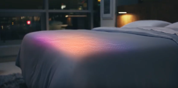 The 360 Smart Bed can be controlled with an app called SleepIQ. (YouTube)