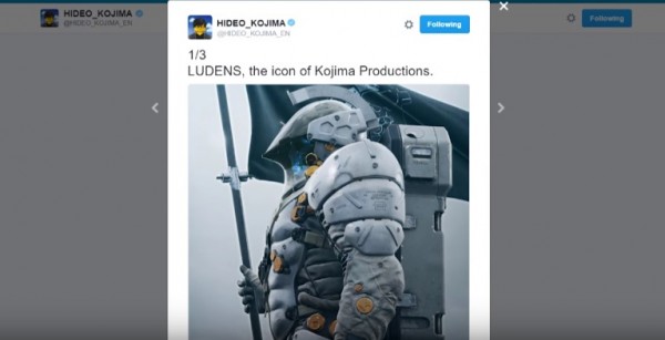 The statue is the figure of Luden, who is the mascot of the Kojima Productions. (YouTube)