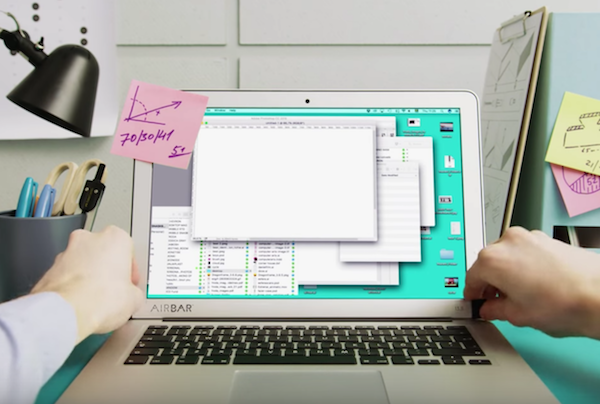 AirBar is the world’s first plug-and-touch solution for the 13.3" MacBook Air. (YouTube)