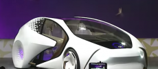 Toyota built the concept with its Newport Beach CALTY design research group, with tech supplied by the carmaker's San Francisco-based innovation hub. (YouTube)