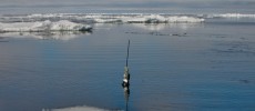 A NEMO float, part of the global Argo array of ocean sensing stations, deployed in the Arctic from the German icebreaker Polarstern Bremerhaven. (Argo/UC Berkeley)