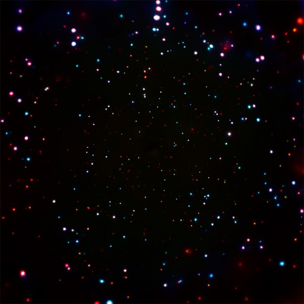 This image contains the highest concentration of black holes ever seen, equivalent to 5,000 over the area of the full Moon. (NASA/CXC/Penn State/B. Luo et al)