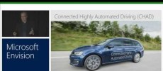 Microsoft plans to install its 'Vehicle Connected Platform' in automated cars in the future. (YouTube)