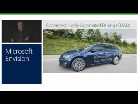 Microsoft plans to install its 'Vehicle Connected Platform' in automated cars in the future. (YouTube)