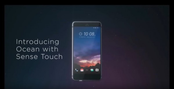 The HTC Ocean Blue smartphone appears to rip-off from the design of LG and Samsung smartphones. (YouTube)