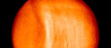 Infrared image obtained by the Akatsuki Venus Climate orbiter in December 2015 showing gravity wave. (Planet-C/JAXA)