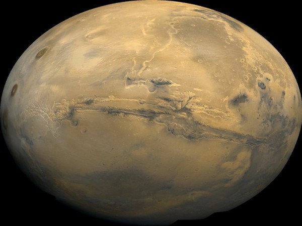 Researcher say it is possible that microorganisms are thriving on the surface of Mars. (NASA USGS)