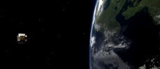 An ESA satellite pictured orbiting the Earth. (YouTube)