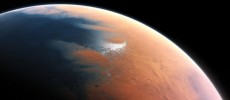 An artist’s impression of what Mars might have looked like with water, when any potential Martian microbes would have evolved. (ESO/M. KORNMESSER)