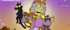 Crazy cat lady from The Simpsons.