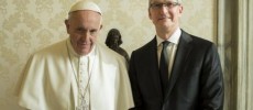 Pope Francis and Tim Cook