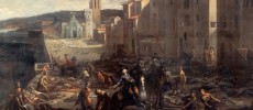 The Black Death plague in Marseille in 1720.