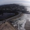 UAV imagery of king tide event at Twin Lakes Beach, Santa Cruz, California. 