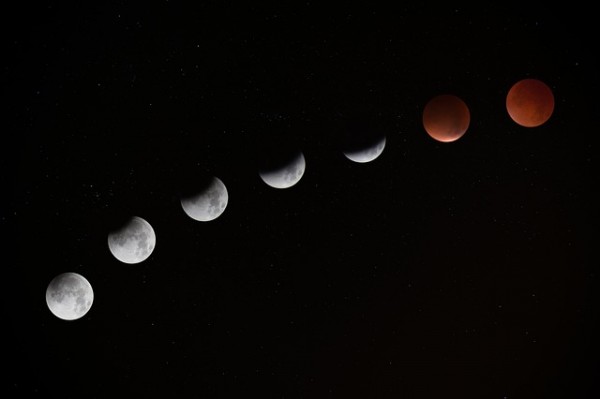 The "Lunar Eclipse" that will be visible in the Americas, Europe, Africa and most of the Asian continent. 