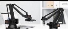 The robotic arm will have the form of an articulated desk lamp, similar to Tony Stark's (Iron Man) advanced desktop helper. (YouTube)