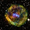 The remains of an ancient supernova: a previously ejected gas cloud is hot and light, here in the mist SNR G11.2-0.3 at the heart of our galaxy, 16,000 light years from Earth. (NASA/Chandra X-ray Obs)