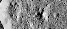 Ernutet Crater measures about 32 miles (52 kilometers) in diameter and is located in the northern hemisphere of Ceres. (NASA/JPL-Caltech/UCLA/MPS/DLR/IDA)