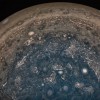 NASA's Juno spacecraft soared directly over Jupiter's south pole when JunoCam acquired this image on February 2, 2017 at 6:06 a.m. PT (9:06 a.m. ET), from an altitude of about 62,800 miles (101,000 kilometers) above the cloud tops. 