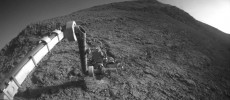 The target beneath the tool turret at the end of the rover's robotic arm in this image from NASA's Mars Exploration Rover Opportunity is 