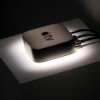 The new Apple TV is displayed during an Apple media event in San Francisco, California.