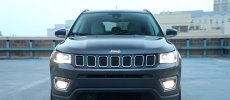 Meet the 2017 Jeep Compass Limited with a clear view of the signature seven-slot grille design. (YouTube)