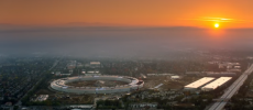  The new headquarters of Apple in Cupertino, California is similar to a spaceship because it is designed like a giant ring with 2.8 million square feet. (YouTube)