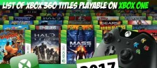 Xbox One Backwards Compatible Game List - Update January 2017