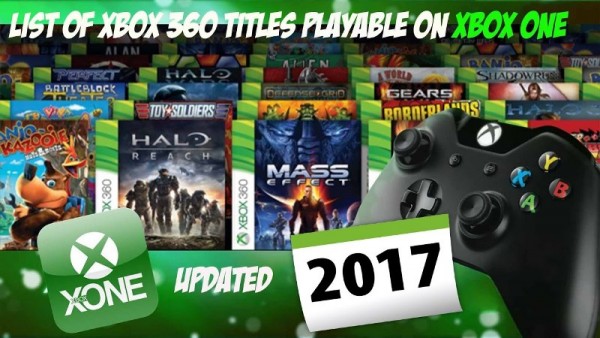 Xbox One Backwards Compatible Game List - Update January 2017