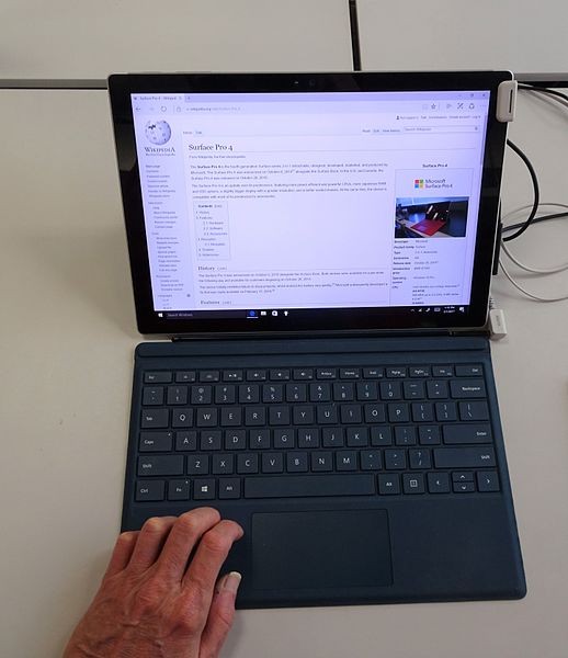 The Microsoft Surface Pro 5 has been leaked from the Microsoft French website, confirming that the hybrid device will run on Windows 10.  (Jim.henderson/CC BY 4.0)