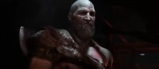 Kratos appears from the darkness as  he instructs his son. 