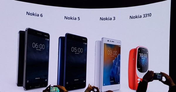 Nokia 3, Nokia 5, Nokia 6, Nokia 3310 (2017)