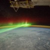 An astronaut aboard the International Space Station adjusted the camera for night imaging and captured the green veils and curtains of an aurora over Quebec, Canada. (NASA)