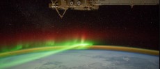 An astronaut aboard the International Space Station adjusted the camera for night imaging and captured the green veils and curtains of an aurora over Quebec, Canada. (NASA)