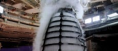 The RS-25 engine, which successfully powered the space shuttle, is being modified for America's next great rocket, the Space Launch System. (Aerojet Rocketdyne/NASA)