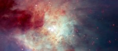 This composite image of the Kleinmann-Low Nebula, part of the Orion Nebula complex, is composed of several pointings of the NASA/ESA Hubble Space Telescope in optical and near-infrared light.