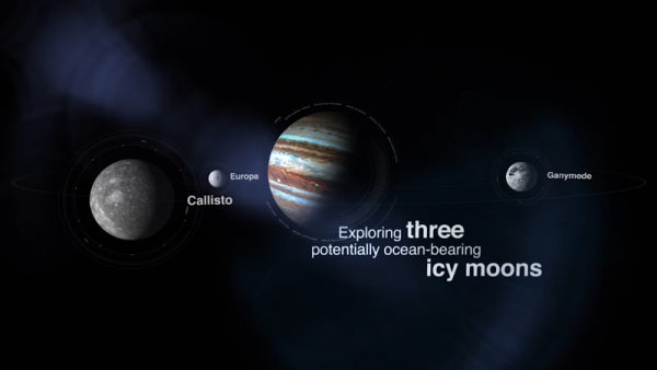 The Jupiter Icy Moons Explorer or "Juice" is set to launch this 2022. It will spend three and a half years to study the Jupiter's Galilean moons; the Europa, Callisto, and Ganymede. 