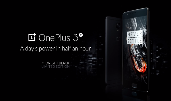 The limited edition OnePlus 3T Midnight Black will be available through HBX and OnePlus online store. (YouTube)
