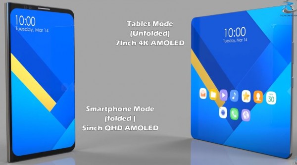Samsung Galaxy X ,Foldable Smartphone 2017 First 3D Trailer Concept Based on Leaks